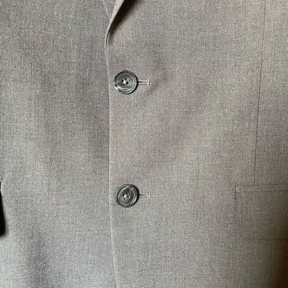Calvin Klein Infinite Slim Fit Gray Lined Single Breasted Blazer (Size: Medium) - Picture 9 of 12